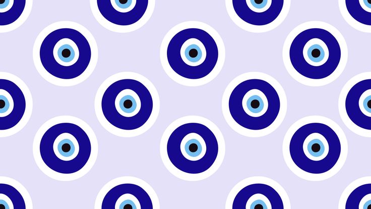 an abstract blue and white pattern with large, circular circles in the center on a light purple background