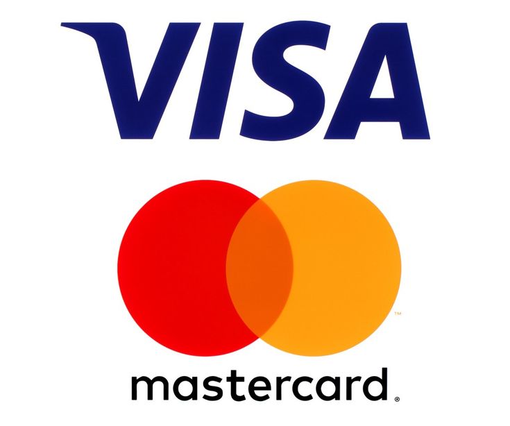 the visa mastercard logo is shown here