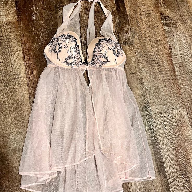 I Have A Beautiful Victorias Secret Lingerie Dress/Shirt For Sale. Size Is 36c. This Is In Amazing Condition As I Have Never Worn It. Would Love For Someone To Get Some Use Out Of It. Thanks :) Coquette Chemise With Built-in Bra For Night, Victoria's Secret Lace Sleepwear With Built-in Bra, Feminine Chemise With Built-in Bra, Fitted Sheer Chemise For Loungewear, Coquette Chemise With Built-in Bra For Wedding Night, Fitted Sheer Chemise For Sleep, Fitted Sheer Victoria's Secret Sleepwear, Fitted Sheer Sleepwear By Victoria's Secret, Summer Sheer Underwire Sleepwear