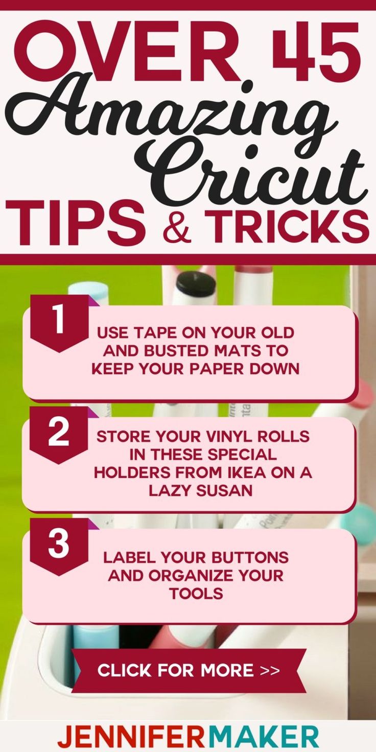 the instructions for how to use cricut tips and tricks