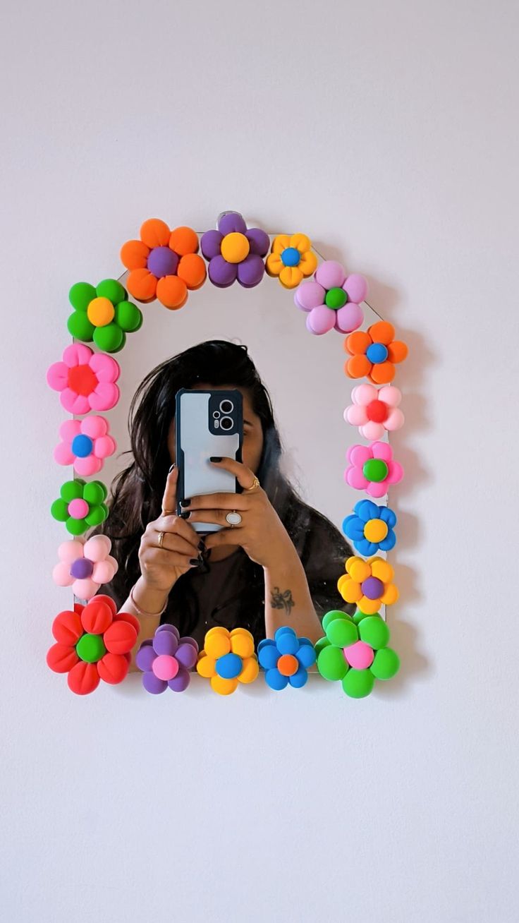 Revamp old mirror
Super Clay craft
DIY Mirror
DIY
Clay DIY Aesthetic Mirror Diy, Old Mirror Makeover Diy, Old Mirror Makeover, Super Clay Art, Clay Flower Mirror, Mirror Makeover Diy, Air Dry Clay Charms, Crafts Wallpaper, Super Clay