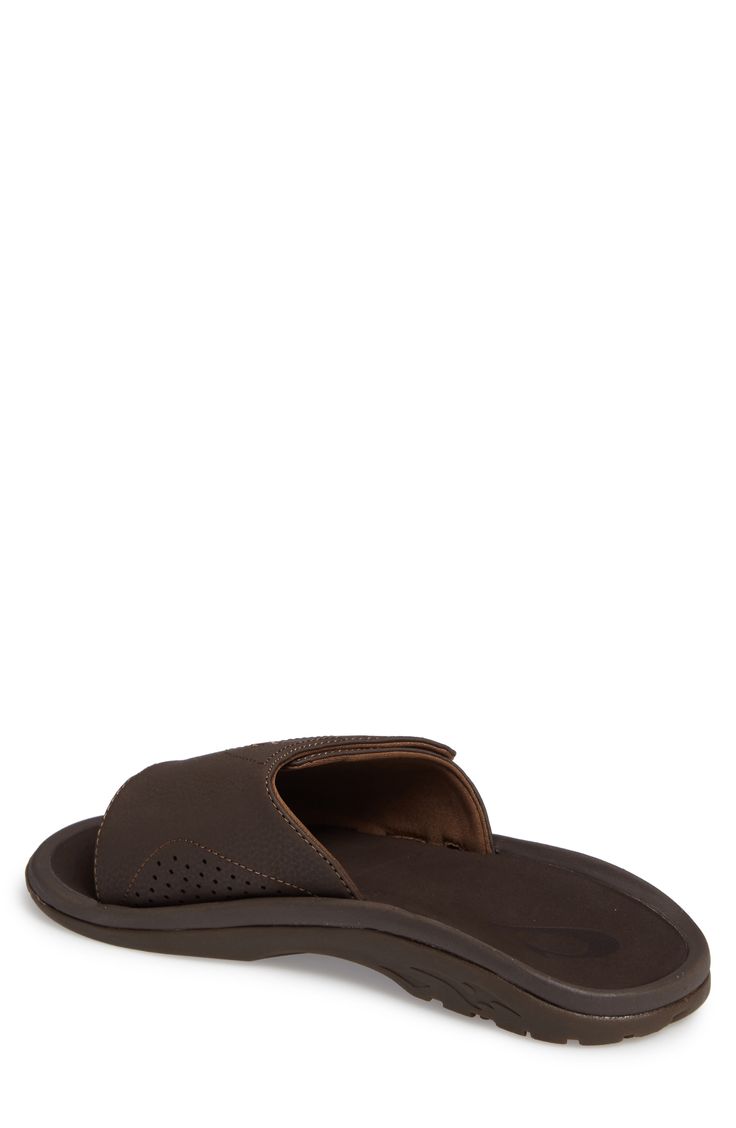 Supple faux leather defines an easygoing slide sandal featuring an adjustable strap for a superior fit. Style Name:Olukai Nalu Slide Sandal (Men). Style Number: 5298163_1. Cushioned Open Toe Brown Sport Sandals, Brown Cushioned Open Toe Sport Sandals, Brown Cushioned Open-toe Sport Sandals, Brown Synthetic Slip-on Sport Sandals, Brown Slip-on Sport Sandals With Arch Support, Comfortable Brown Slide Sport Sandals, Comfortable Brown Sport Slide Sandals, Brown Synthetic Open Toe Sport Sandals, Brown Synthetic Slippers With Arch Support