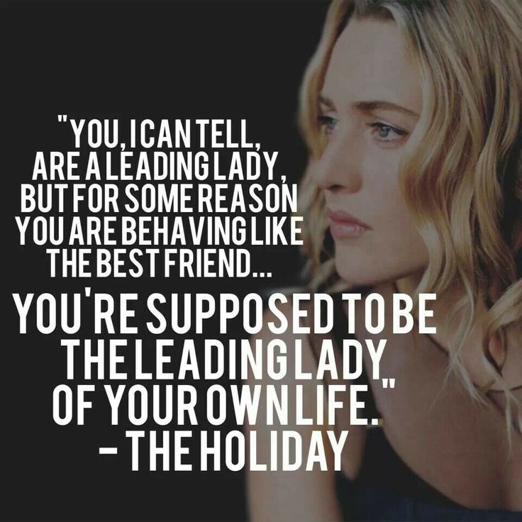 a woman with her hand on her chin and the quote you're supposed to be the leading lady of your own life