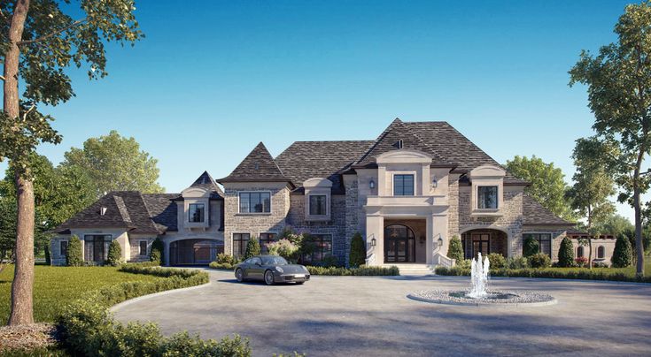 this is an artist's rendering of a luxury home in the suburbs of atlanta