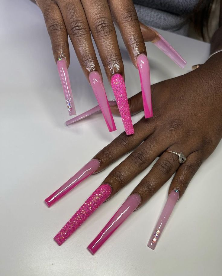 Boujee Baddie, Long Acrylic Nail Designs, Baddie Nails, Exotic Nails, Long Acrylic Nails Coffin, Unique Acrylic Nails, Long Acrylic, Long Square Acrylic Nails, Acrylic Nails Coffin Short