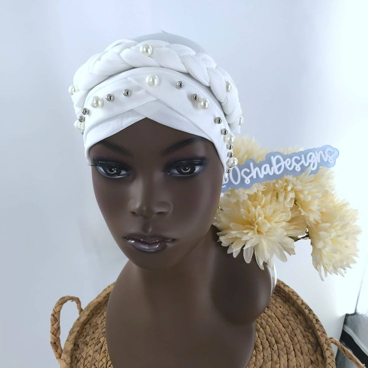 Elegant White Headwrap for Iyawo This is an amazing and fashionable ALL WHITE headwrap for IyawoThis piece has been made with lightweight fabric This is a perfect piece for Iyawos, Olorishas ceremonies. The possibilities are endless—for a gift, special occasion, Kariocha birthday, Rogacion, or just to wear it ! Material: 100% Polyester Handmade White Headband Headpiece, Elegant White Headwrap Headband, Elegant White Headband Headwrap, White Turban For Beach In Summer, Elegant White Headwrap One Size Fits Most, White Handmade Bohemian Headband, White Bohemian Headscarf One Size, White Bohemian Handmade Headband, Handmade White Bohemian Headband