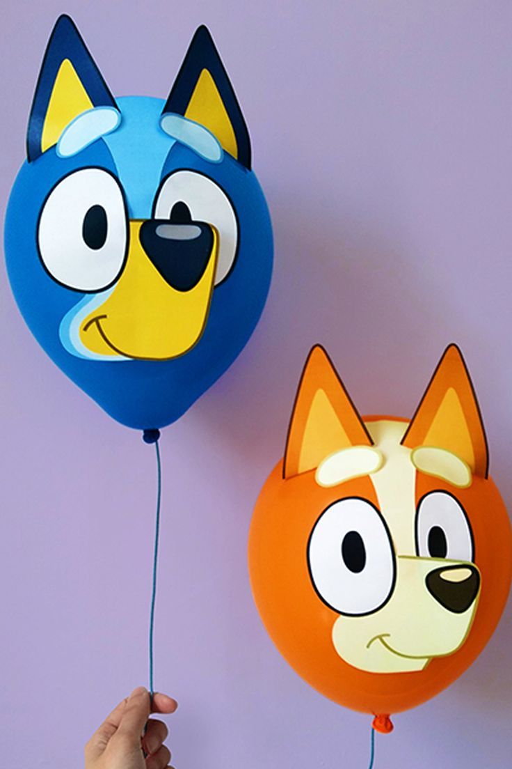 Download the template to Turn ordinary balloons into characters from the show in four simple steps. Blue Birthday Party, Bingo Party, Bluey And Bingo, Second Birthday Ideas, 2nd Birthday Party Themes, Craft Activity, Blue Birthday, Baby Birthday Party, Fun Craft