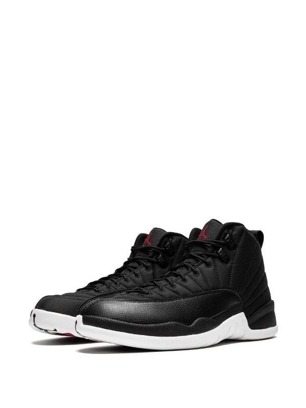 Air Jordan 12 Retro Sneakers Ss20 | Farfetch.com Functional Lace-up Basketball Shoes With White Sole, Classic Black Jordan Shoes For Streetwear, Sporty Lace-up Basketball Shoes For Streetwear, Black Lace-up Sneakers For Light Sports, Classic Jordan Shoes With Contrast Sole For Streetwear, Sporty Jordan Lace-up Shoes For Streetwear, Urban Style Lace-up Jordan Sports Shoes, Sporty Lace-up Jordan Shoes For Streetwear, Dynamic Lace-up High-top Sneakers For Sports