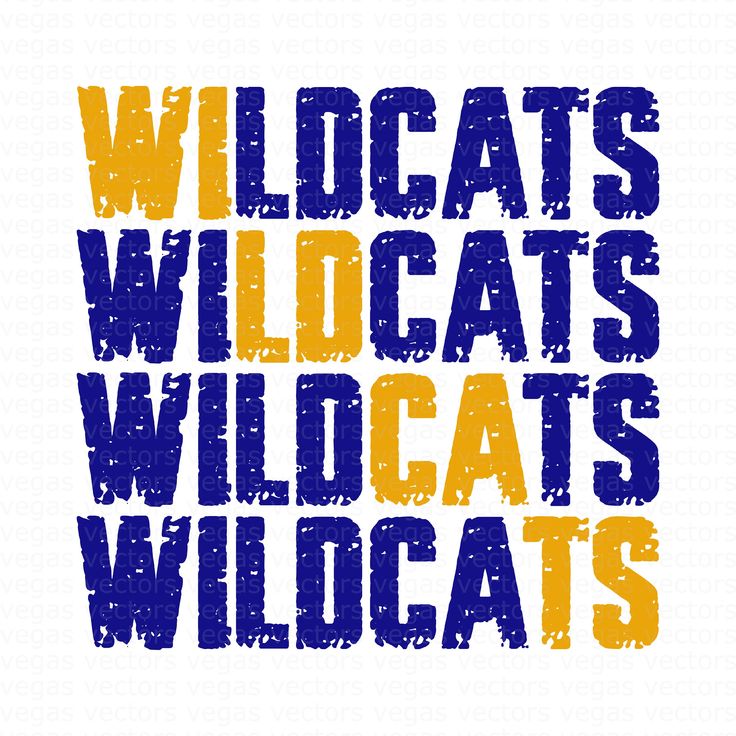 wildcats are the most recognizable animal in this type of typogramic