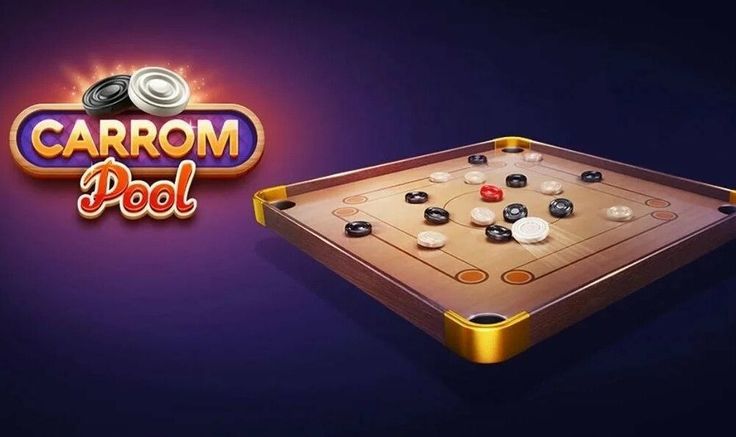 the carrom pool game is being played on an interactive gaming platform, and it appears to be coming soon