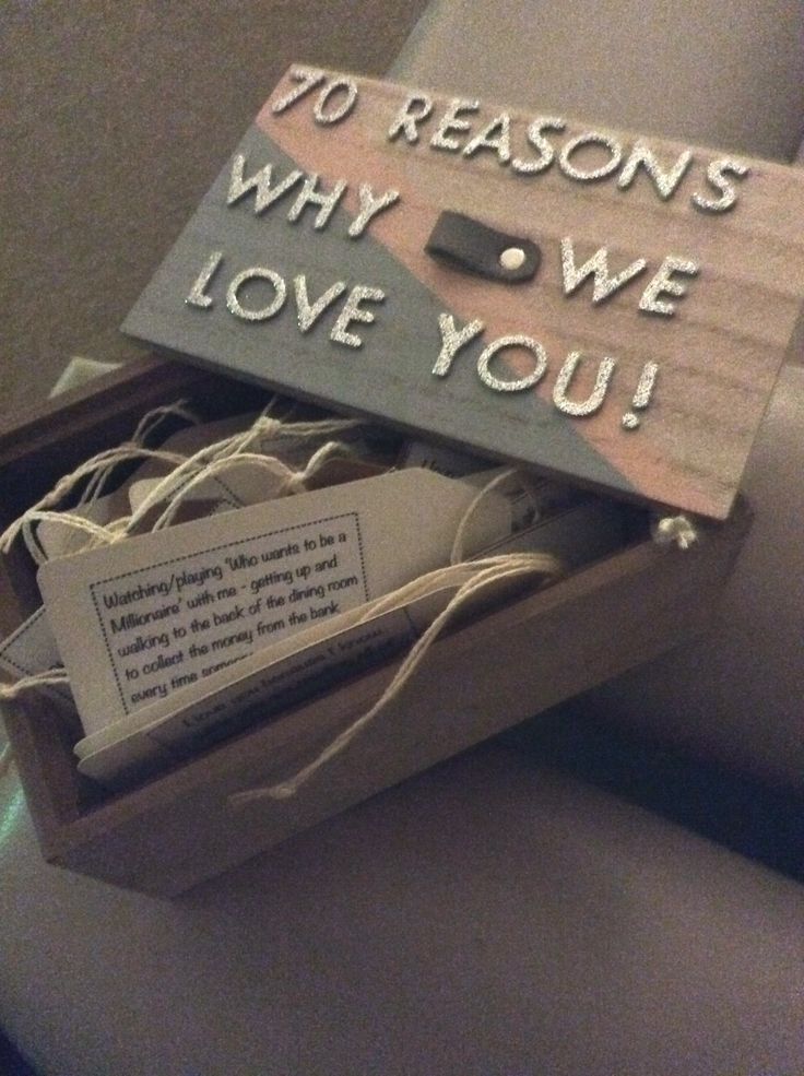 a wooden box with some kind of message inside it that says to reason why we love you