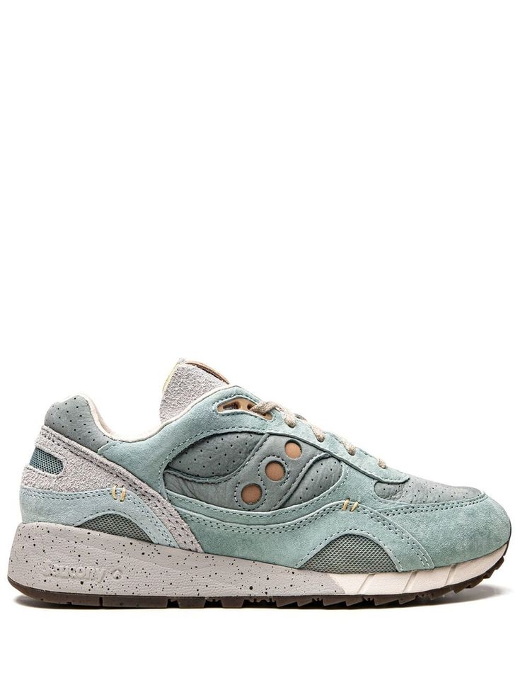 grey/light green leather panelled design mesh detailing logo patch at the tongue round toe front lace-up fastening rubber sole These styles are supplied by a premium sneaker marketplace. Stocking only the most sought-after footwear, they source and curate some of the most hard to find sneakers from around the world. Saucony Shadow 6000, 2024 Clothes, Saucony Sneakers, Saucony Shadow, Casual Shoes Outfit, Detailing Logo, Saucony Shoes, Grey Light, Sneakers Grey