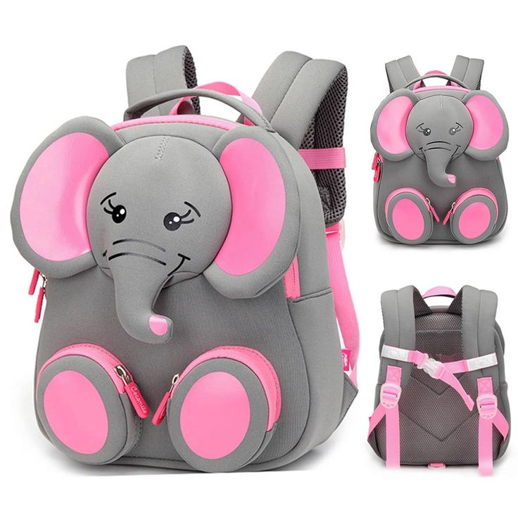 Elephant Backpack, 3d Elephant, Elephant Bag, Animal Backpacks, Kids Bag, Kids School Backpack, Cartoon Backpack, Fashion Children, Kids' Bag