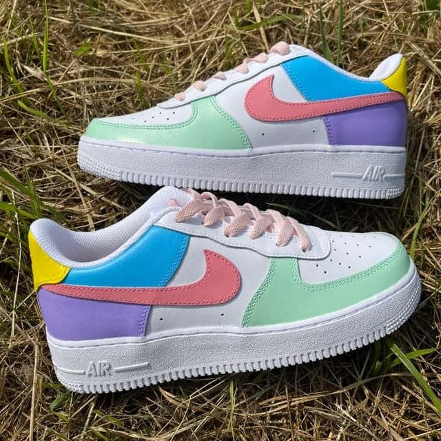 Custom Air Force 1 Pastel Black Air Force 1, Air Jordan Retro 11, Sneakers Box, Jordan Retro 11, Air Force 1s, Custom Nike Shoes, Air Force 1 Custom, Jordan Retro 1, Custom Air Force 1