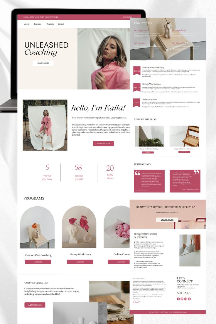 an image of a website design for a fashion store