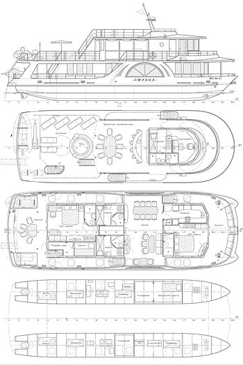 two boats with plans for each one