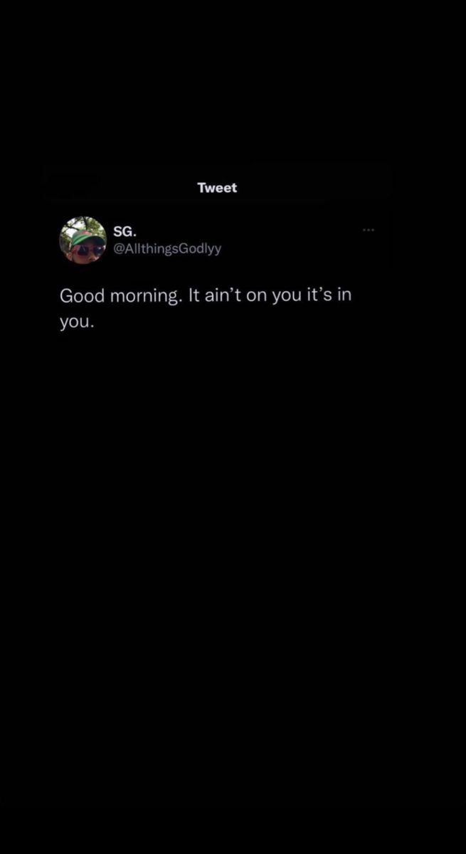 the text on the phone says good morning, it isn't on you if you don't