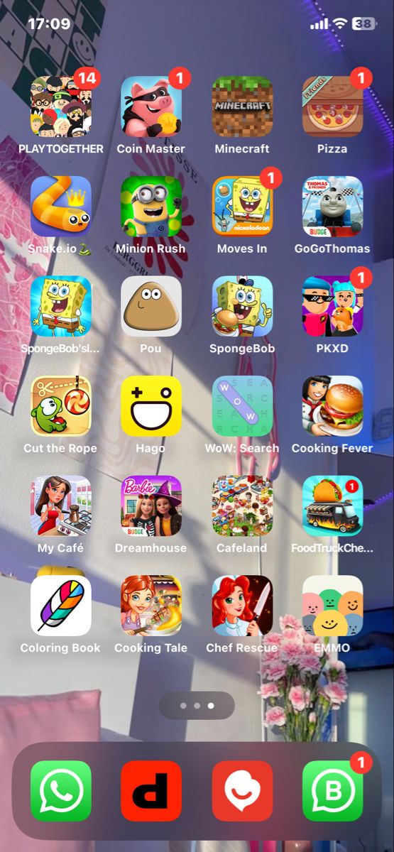 an iphone screen with many different icons on it