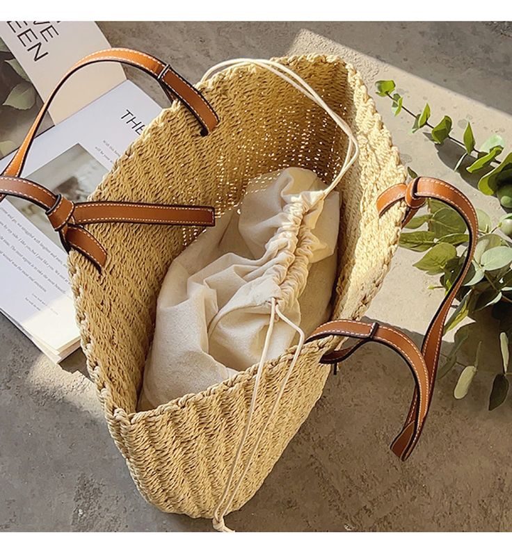 IN STOCK. FAST SHIPPING FROM LOS ANGELES. 3-5 DAYS An artisanal basket of hand-woven straw basket bag. Perfect for this summer! Shoulder or top handle carry. Color: Natural White Size: 45cm wide opening x 26cm tall (17in x 10in) Designer Style ID: 8321 Woven Straw Top Handle Bag For Shopping, Casual Natural Straw Bag With Double Handle, Natural Straw Bag With Double Handle, Straw Top Handle Shopping Bag, Top Handle Straw Shopping Bag, Natural Straw Shopping Bag With Top Handle, Handmade Bucket Bag For Summer Shopping, Natural Top Handle Straw Bag For Shopping, Handmade Summer Shopping Bucket Bag