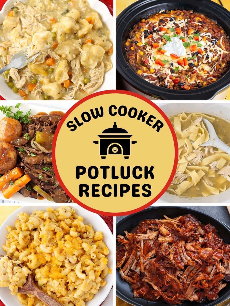 slow cooker potluck recipes that are easy to make and delicious for the whole family