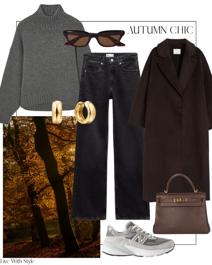 Autumn Chic Outfit Inspiration Cute Casual Outfits For Autumn, Walking Outfit Autumn, Autumn Aesthetic Style, Chic Fits, Fall Outfits Classic, Autumn Sweater Outfit, Clothes Autumn, Style Inspiration Autumn, Autumn Wishlist