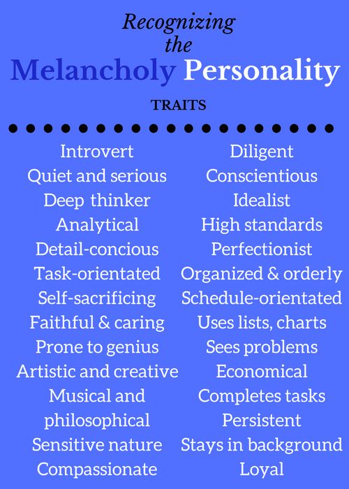 Positive Melancholy Traits Sanguine Personality, Melancholic Personality, Melancholy Personality, Phlegmatic Personality, 4 Temperaments, Melancholic Temperament, Temperament Types, Over Sensitive, Sensitive Soul