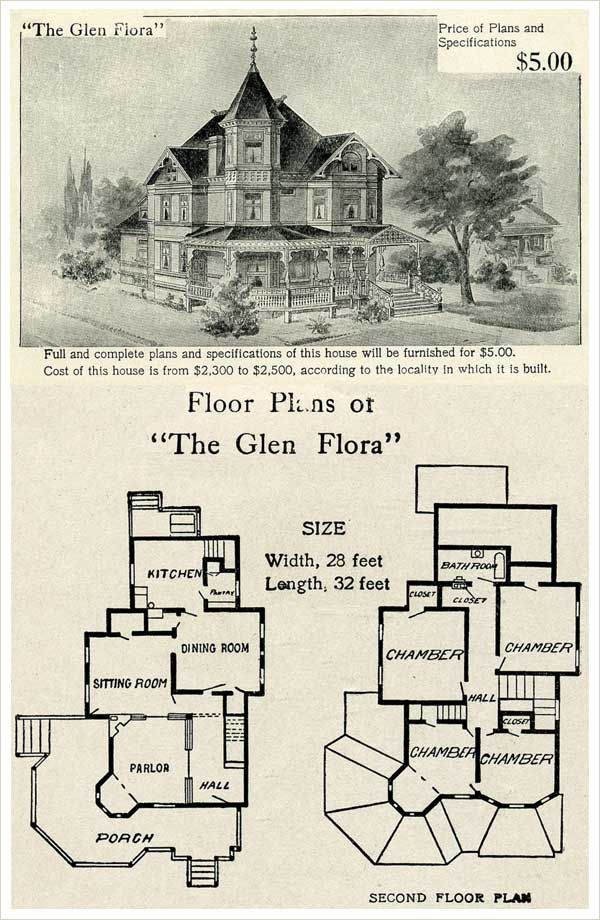 an old house with plans for the floor plan