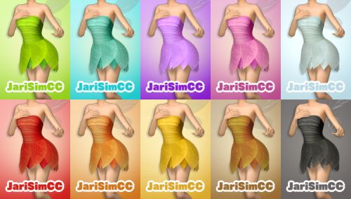 an image of different colored dresses for the simsicc game, tarrismicc