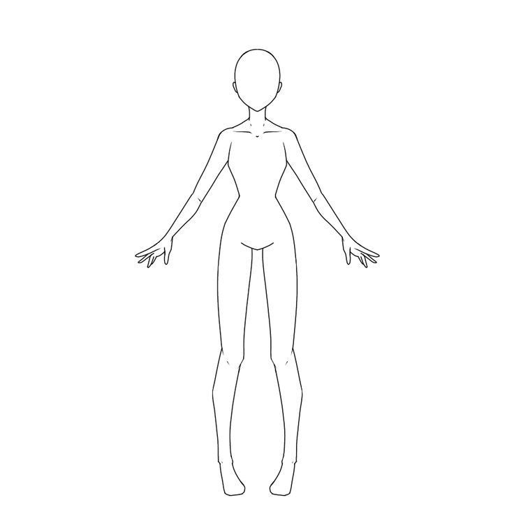 the outline of a woman's body and hands