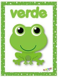 a green frog with the words verbde on it