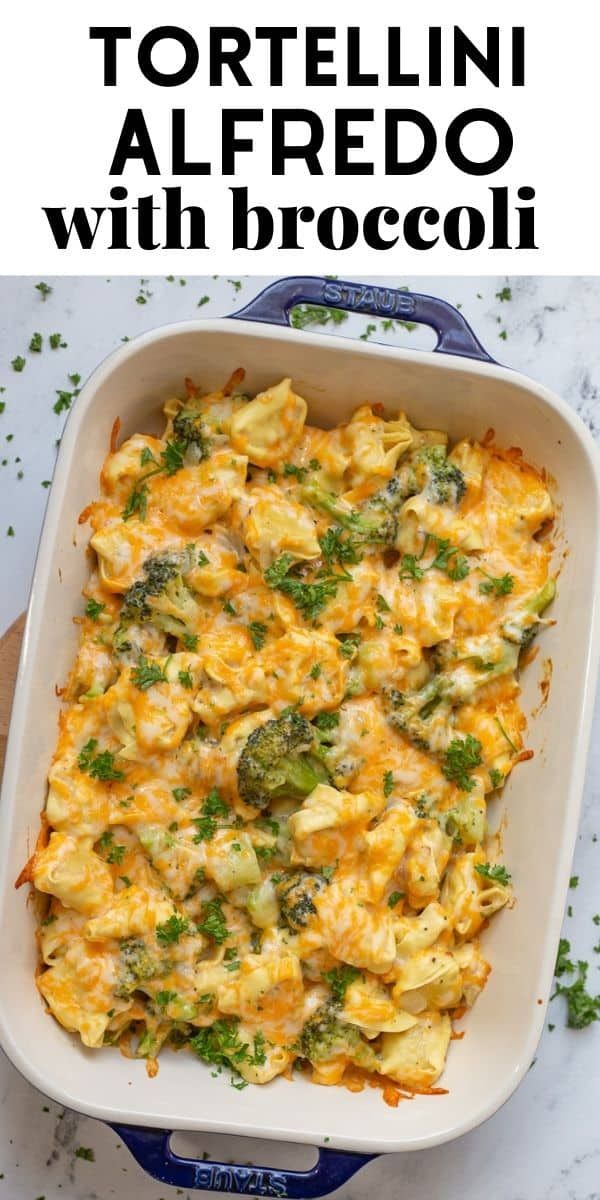 a casserole dish with broccoli and cheese