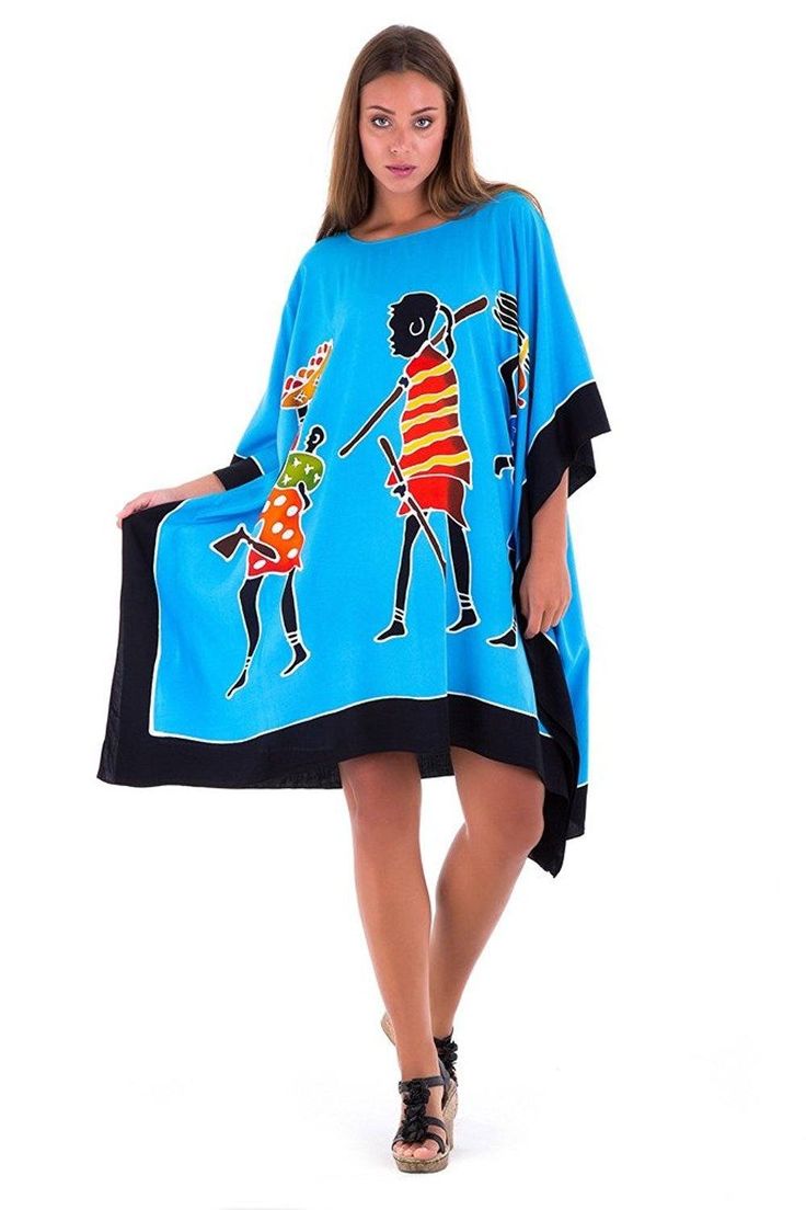 Enjoy this short caftan cover-up. It is ideal for wearing around the house, dressing it up to go out to lunch, or even making a statement on your vacation, or cruise. Easy to wear with endless possibilities. length 38” width 43” Made from 100% soft Rayon Hand-painted design Hand wash in cold water, hang to dry Blue Beachwear Cover-up For Loungewear, Blue Summer Kaftan For Loungewear, Blue Short Sleeve Kaftan For Vacation, Blue Relaxed Fit Kaftan For Beachwear, Oversized Blue Bohemian Tunic, Blue Relaxed Fit Beachwear Kaftan, Blue Casual Poncho For Vacation, Casual Blue Poncho For Vacation, Blue Relaxed Fit Kaftan For Summer