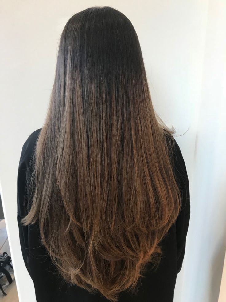 Long Tailbone Haircut, Soft V Haircut, U Shape Layered Haircut, Simple Haircut For Long Hair Straight, V Haircut For Long Hair With Layers, Face Frame Haircut For Long Hair Straight, Bottom Layers Haircut, Deep U Haircut, Long Layers V Cut