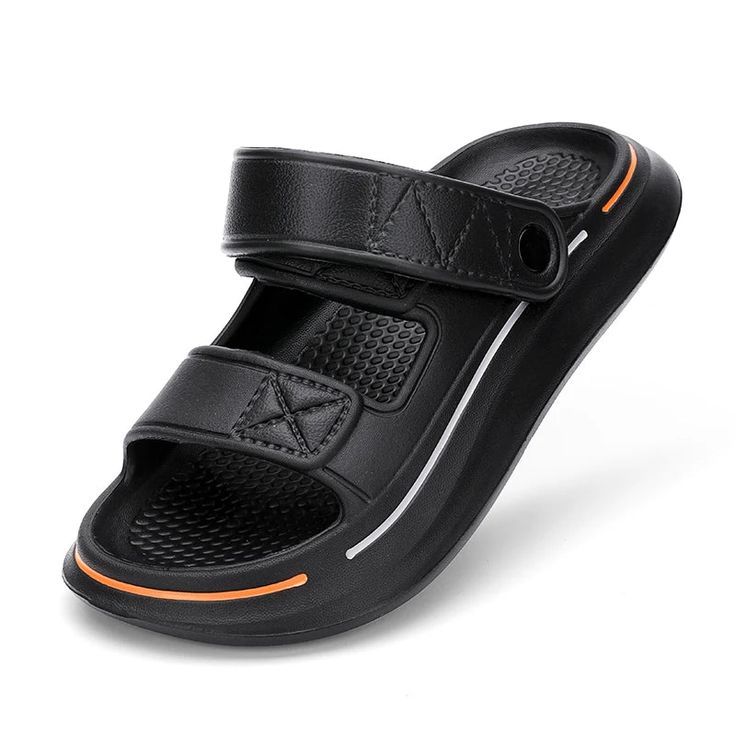 Elevate your beach style with our Summer Platform Slides! Designed for both men and women, these soft-soled shoes provide ultimate comfort and support. Take on any adventure with confidence and style. How to Choose the Right Size: 1. Measure your foot length while standing, parallel to your other foot.2. Select the size based on the measured length. Note: Our shoes may have international sizing.3. For wide feet, opt for a larger size for comfort.4. Avoid measuring the insole length as it differs Summer Sport Sandals With Slip-resistant Round Toe, Summer Slip-resistant Sport Sandals With Round Toe, Summer Slip-resistant Sport Sandals, Vacation Closed Toe Sport Sandals With Rubber Sole, Comfortable Slip-resistant Sport Sandals With Round Toe, Closed Toe Sport Sandals With Rubber Sole For Vacation, Slip-resistant Sport Sandals With Round Toe For Summer, Comfortable Slip-resistant Sport Sandals, Casual Slip-resistant Flip Flops For Vacation