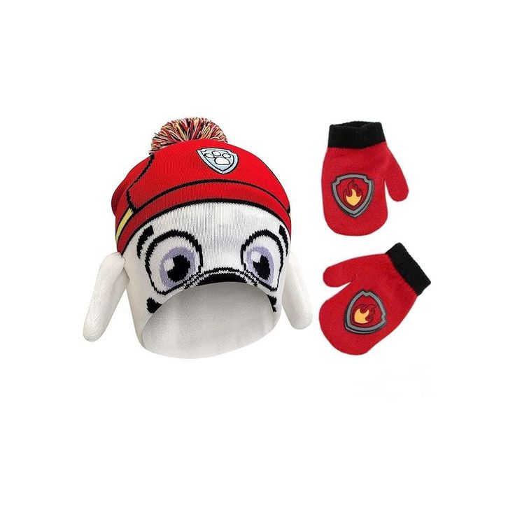 Soft and comfortable fleece Materials, naturally Warm. The toddler Beanie Hat and Mittens are all double-layered with soft and fuzzy Faux Shearling lining for comfort and extra warmth. Best Winter Hats, Boys Winter Hats, Toddler Mittens, Paw Patrol Chase, Toddler Beanie, Paw Patrol Characters, Colorful Hat, Chase Paw Patrol, Kid Gloves