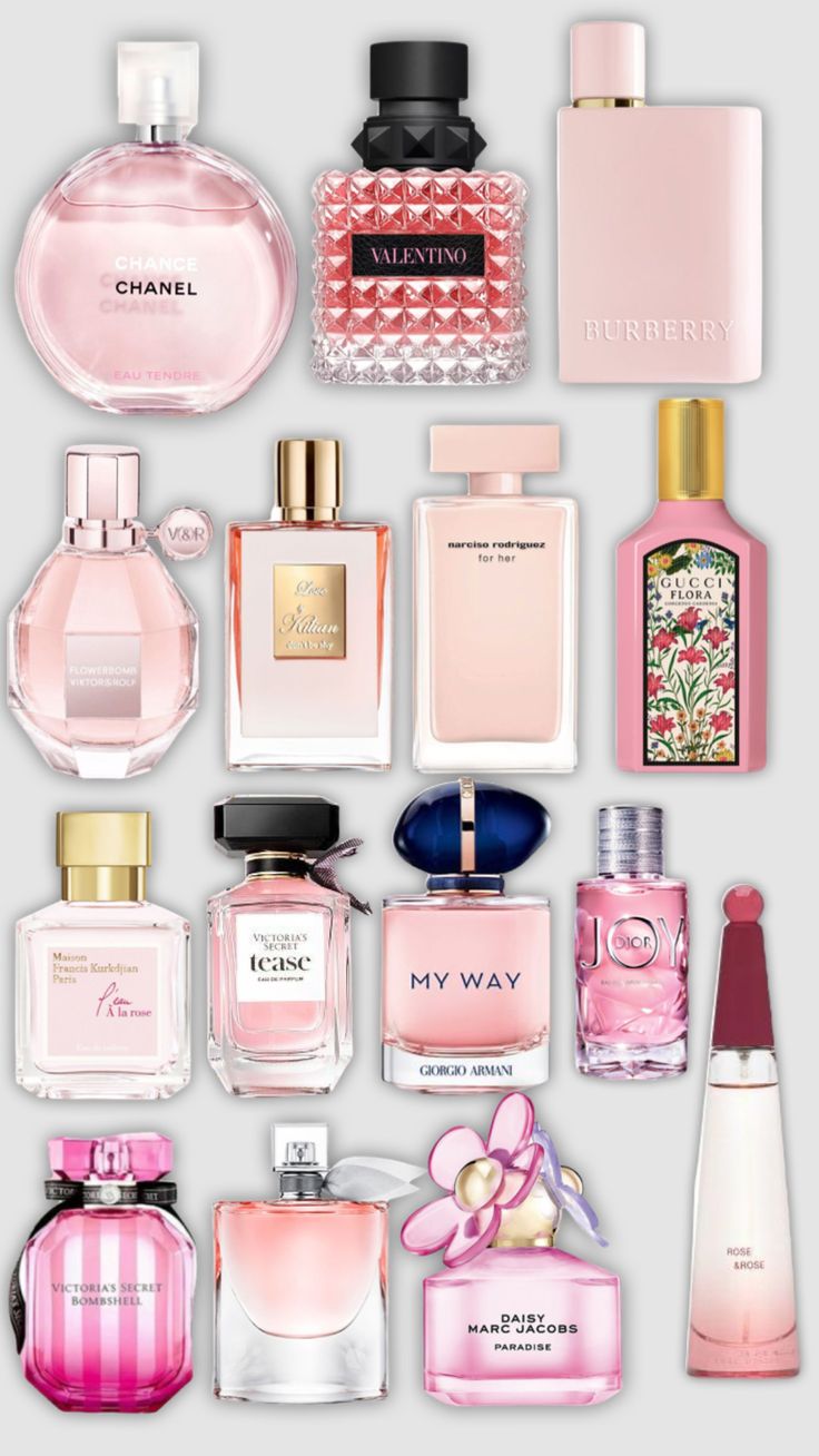 Pink perfumes Pink Perfumes, Kate Spade Perfume, Sweet Perfume, Perfume Organization, Popular Perfumes, Fragrances Perfume Woman, Perfume Body Spray, Pink Perfume, Perfume Collection Fragrance