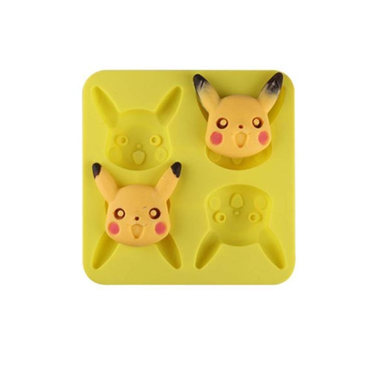 pokemon pikachu and pokeball shaped chocolate molds