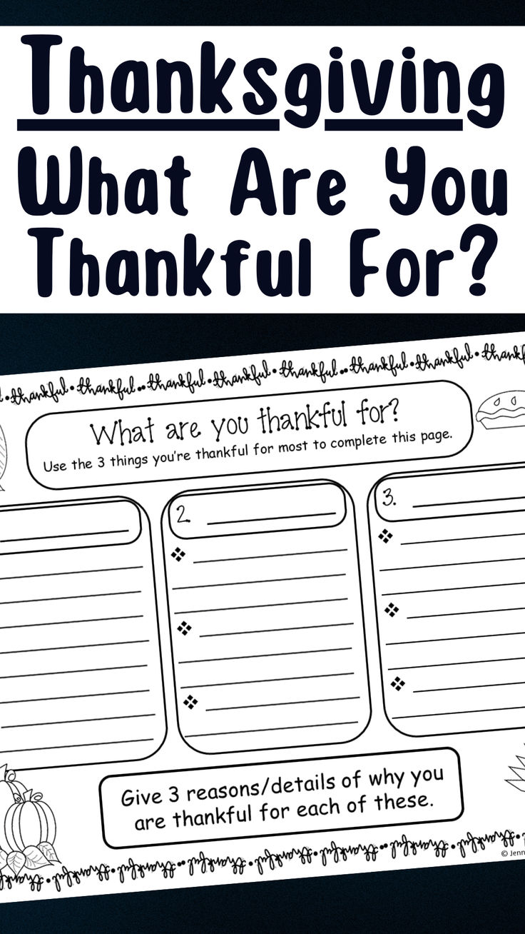 This Thanksgiving writing activity has students write about what they're thankful for.  For younger students, or those struggling, you could have them write just one paragraph. You could extend it into 2 paragraphs, where they explain one thing they're thankful for. Or, you could complete it as a 5 paragraph writing assignment where there's an introductory paragraph, 3 paragraphs explaining the 3 things they're most thankful for, and a concluding paragraph. Concluding Paragraph, Thanksgiving Acrostic Poem, Thankful For Printable, Fun Thanksgiving Activities, Thanksgiving Writing Prompts, Thanksgiving Writing Activity, Persuasive Letter, Introductory Paragraph, Thanksgiving Worksheets