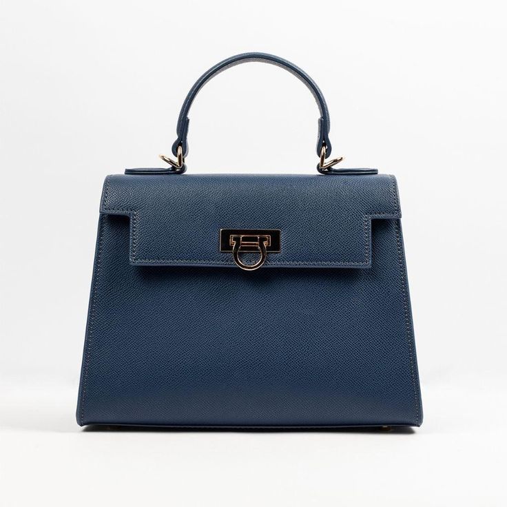 Formal Blue Flap Bag With Detachable Strap, Luxury Navy Crossbody Bag, Timeless Blue Shoulder Bag For Evening, Blue Top Handle Flap Bag For Formal Occasions, Navy Shoulder Bag With Detachable Top Handle, Luxury Navy Shoulder Bag With Top Carry Handle, Navy Top Handle Shoulder Bag With Detachable Handle, Business Blue Shoulder Bag With Handle Drop, Elegant Bags With Adjustable Strap And Round Handle