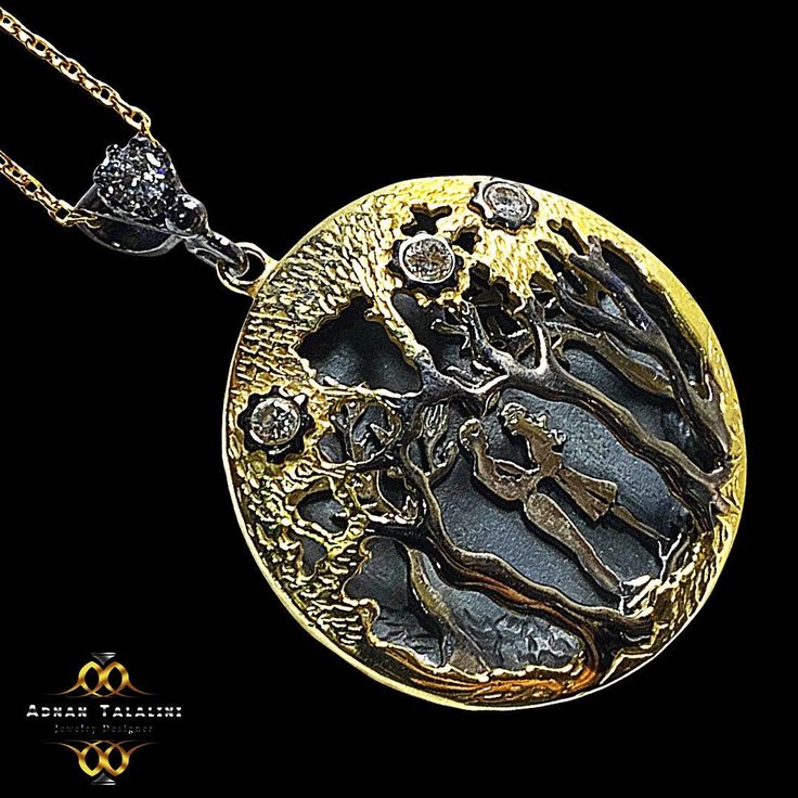 Calling Sabbagh necklace Gold plated and set with little Quartz Evening Locket Pendant Jewelry, Evening Pendant Locket Jewelry, Luxury Hand-set Pendant Necklace, Elegant Engraved Necklaces For Celebration, Elegant Engraved Necklace For Celebrations, Luxury Silver Locket Jewelry, Elegant Engraved Jewelry For Celebration, Bronze Hallmarked Necklaces, Luxury Pendant Necklaces For Celebration