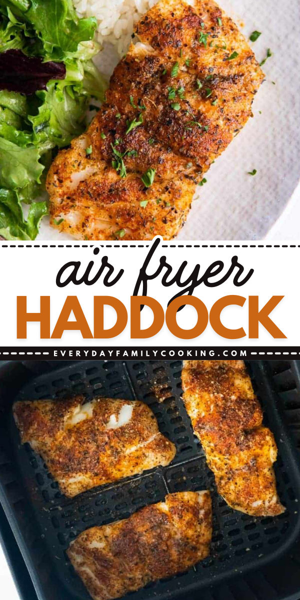 Need an easy healthy dinner that can be ready in no time? Learn how to cook haddock fillets! They're a simple healthy meal in only 20 minutes. Tender and flaky with the right pop of flavor, this air fried haddock recipe is just perfect! Air Fryer Fish No Breading, Air Fried Haddock Recipes, Best Way To Cook Haddock, Breaded Haddock Recipes Baked, Breaded Haddock In Air Fryer, How To Cook Haddock, Haddock Fillet Recipes Simple, Air Fryer Haddock Recipes Healthy, Fried Haddock In Air Fryer