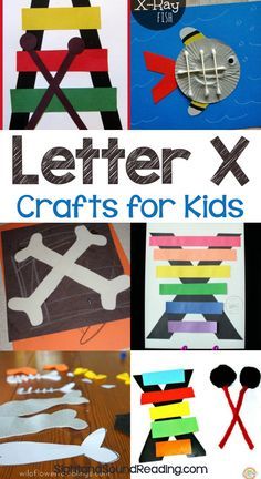 letter x crafts for kids that are easy to make and great for the classroom or home