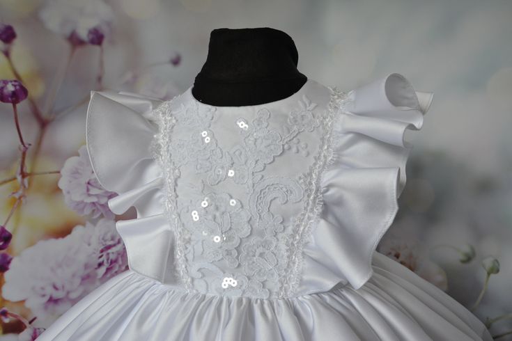 Toddler Baptism Dress With Train Christening Gown for Toddler - Etsy First Communion Princess Lace Pageant Dress, Lace Princess Dress With Ruffles For Wedding, Wedding Pageant Dress With Ruffles And Fitted Bodice, Elegant White Princess Dress With Fitted Bodice, Elegant Princess Dress With Ruffles For First Communion, Lace Princess Dress With Ruffles For First Communion, White Princess Dress With Ruffles And Fitted Bodice, White Princess Dress With Fitted Bodice And Ruffles, White Lace Pageant Dress With Lace Bodice