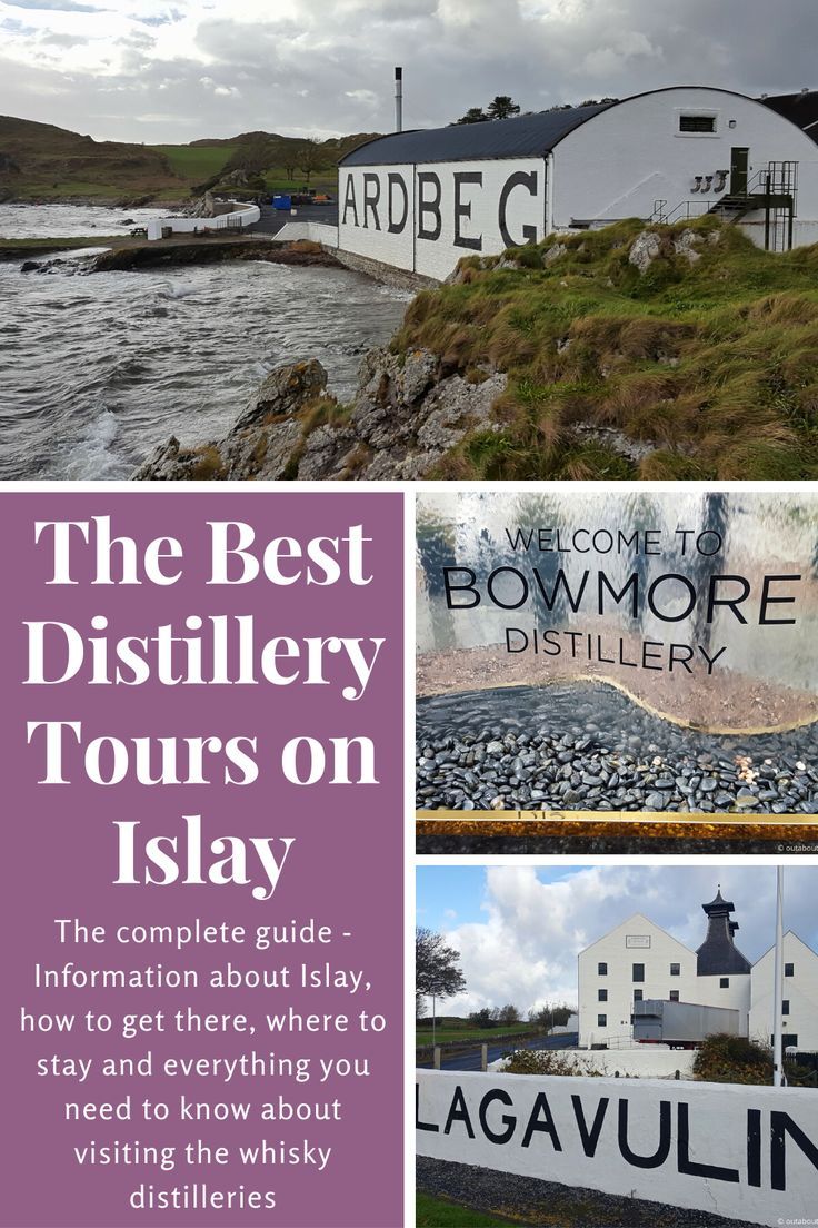 the best distillerry tours on isley is featured in this postcard