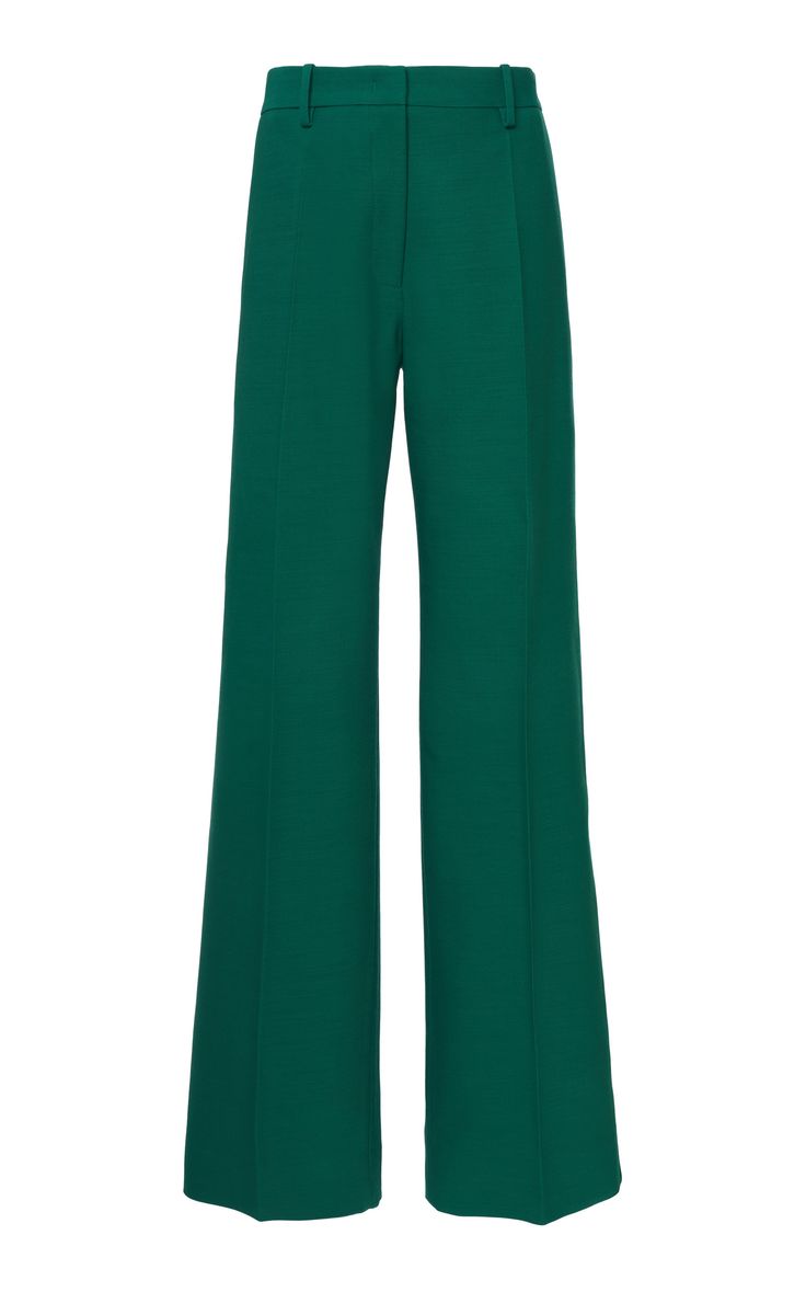 Pants Png, Office Wear Dresses, Valentino Women, Work Trousers, Women Formals, Stretch Crepe, Green Pants, Womens Dress Pants, Moda Operandi