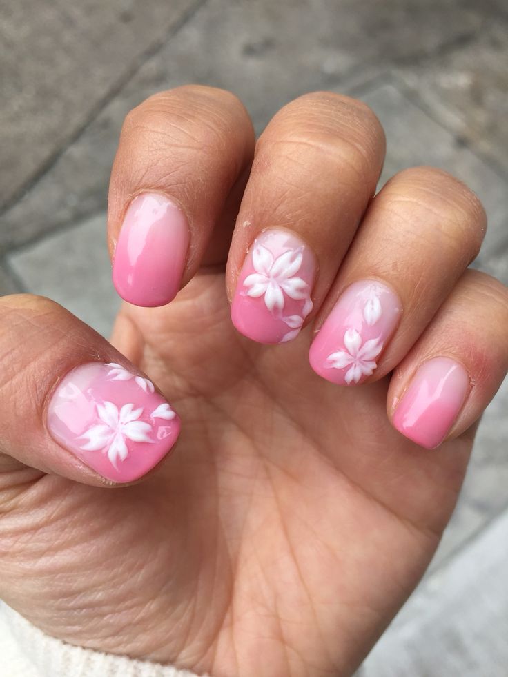 Sakura - cherry blossoms Sakura Nails, Sakura Nail Art, Japan Nails, Cherry Nail Art, June Nails, Japan Nail, Cherry Blossom Nails, Japanese Nail, Cherry Nails