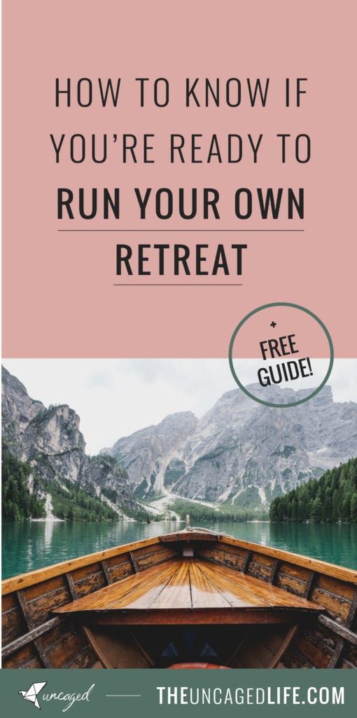 a boat with the words how to know if you're ready to run your own retreat