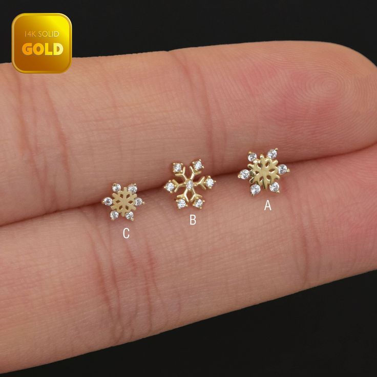 Metal: 14k solid gold, Available Gold color: Yellow gold  Guaranteed Authentic : 14K Gold Solid Gold, Not Gold Plated, Gold Filled. Stone:  CZ Thickness:0.82mm (20G) Stamp:14k ★Every ear is different, the length of backings that most suitable for your ear will depend on your ear thickness ★Titanium is a very safe metal, so we don't plate it, in order to avoid some people are allergic to the plating material. NOTE The item combined by 14k solid gold and implant grade titanium push in back,  packed in a beautiful Jewelry Box   SHIPPING ADDRESS All the orders will ship to the supplied address through your Etsy Order, Please leave your phone number,will give to carrier for safe deliver. We will not send and replacement parcels due to incomplete or inaccurate address.  PACKING ●Can be Gift pack Gold Single Cartilage Earring As Gift, Gold Single Earring Cartilage Earrings As Gift, Gold Cartilage Single Earring As A Gift, 14k Gold Tarnish-resistant Piercings As A Gift, Fine Jewelry Cartilage Earrings As Gift, Gold-plated Piercings As Gift, 14k Yellow Gold Cartilage Earrings, Gold Plated Piercings As Gift, 14k Yellow Gold Cartilage Earrings For Gift