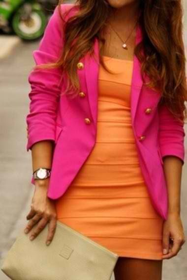 Colorful! Asos Fashion, Style Finder, Mode Chic, Virtual Stylist, Pink Blazer, Boutique Fashion, Looks Style, Mode Style, Look Chic