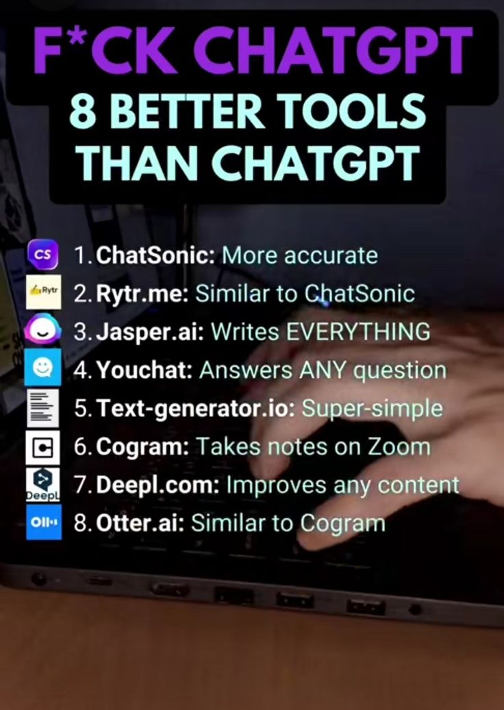 8 tool better than Chatgpt Chat Gtp Ideas, Chat Gtp, Hacking Websites, College Student Hacks, Secret Websites, Computer Basic, Business Basics, Life Hacks Computer, Student Hacks